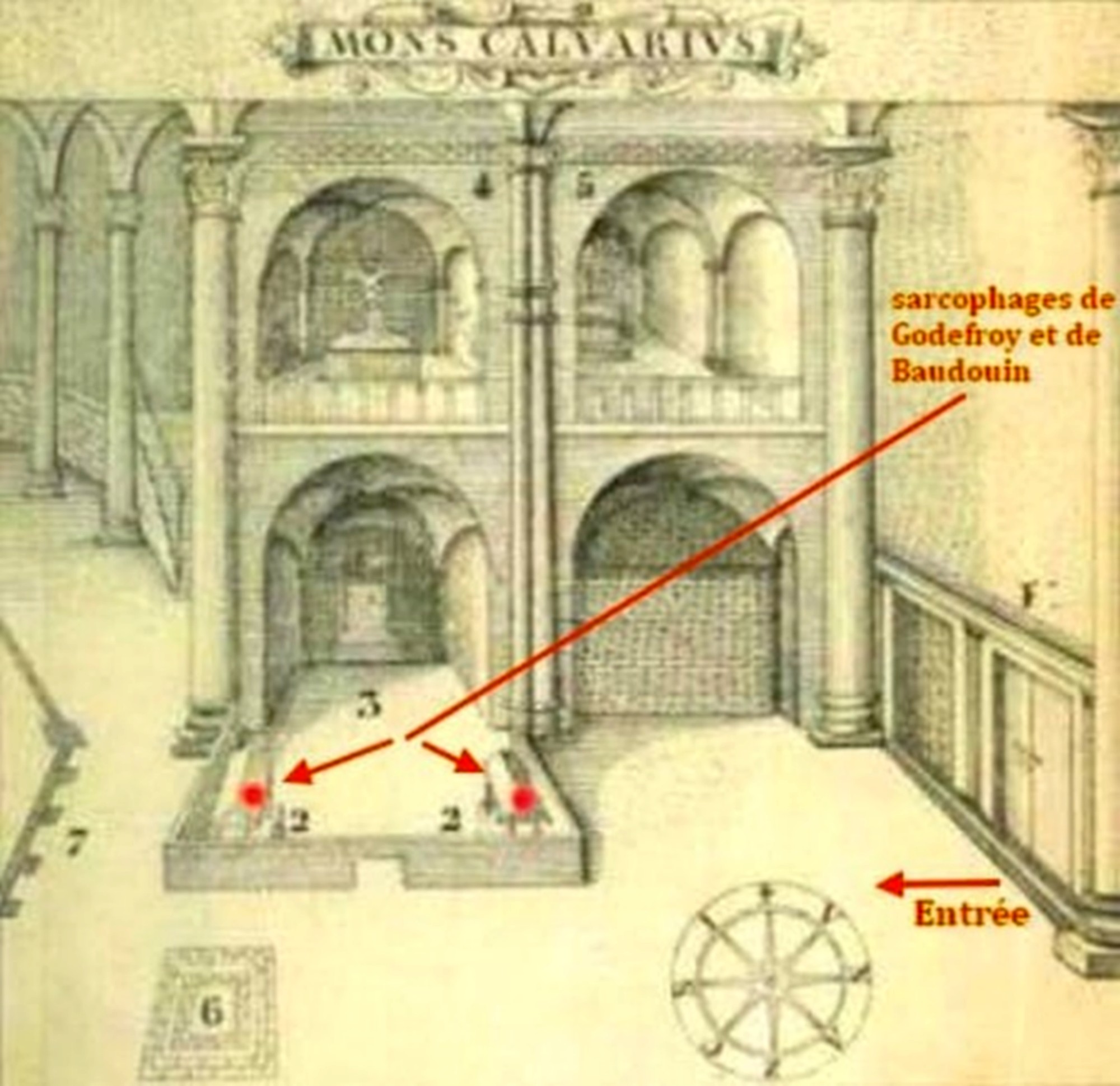 Tombes de Godefroy de Bouillon et Baudouin 1er